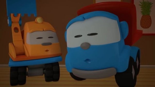 Мультфильмы про машинки Грузовичок Лева и погрузчик Капу. Развивающие мультики 4 серии подряд