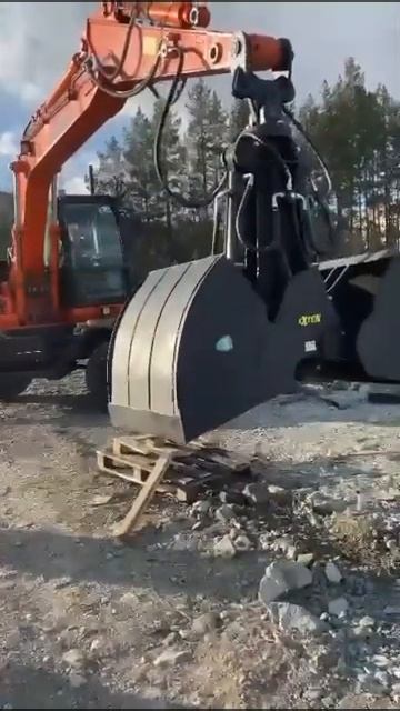 Грейферный ковш Exten Exteifer H0,6 погрузочный на Lonking CDM6150W. Грейфер от производителя. смотреть онлайн