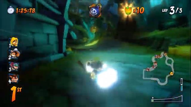 Crash Team Racing Nitro-Fueled (PS4) Online: Honey Bee Ami Racing In Nina's Nightmare смотреть онлайн