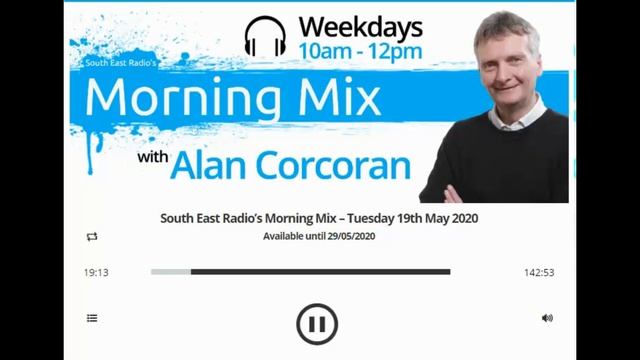 Richard Nolan on South East Radio's Morning Mix with Alan Corcoran on 19/05/2020 смотреть онлайн