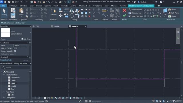 1.14. Extended Floor in Revit смотреть онлайн