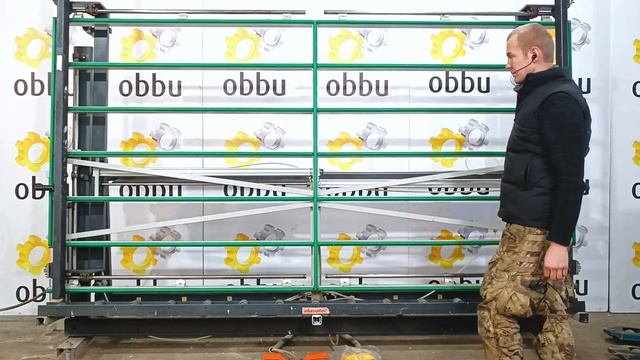 ELUMATEC VE 3000 Стенд остекления и контроля качества с подъёмом для окон #obbu.ru смотреть онлайн
