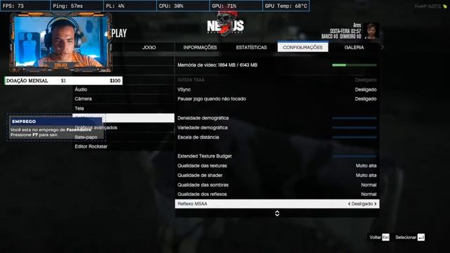 Gta RP - Jogando No Nexus Roleplay #4 смотреть онлайн