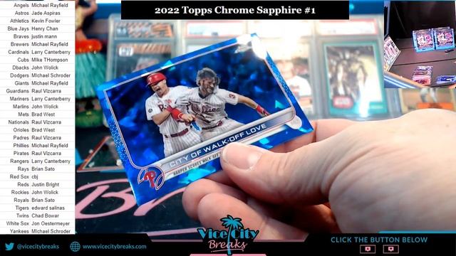 2022 Topps Chrome Sapphire #1 смотреть онлайн