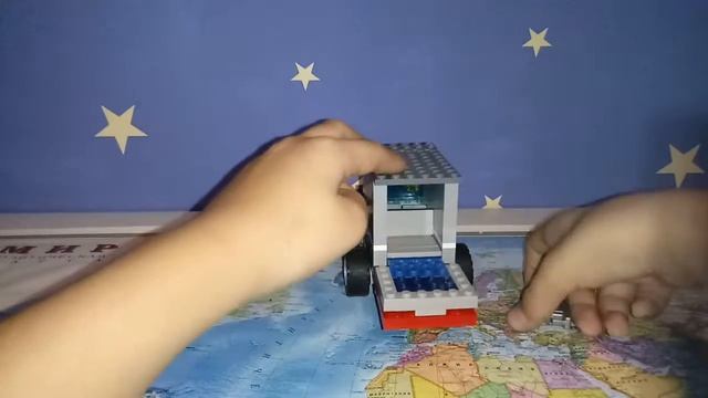 Лего джип с багажом