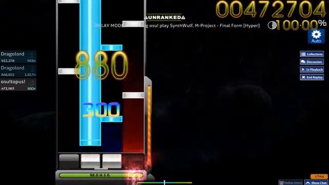 osu!mania SynthWulf, M-Project - Final Form [Hyper] смотреть онлайн