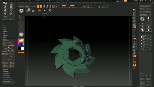 Brush de MultiMesh l ZBrush Tutorial #025 смотреть онлайн