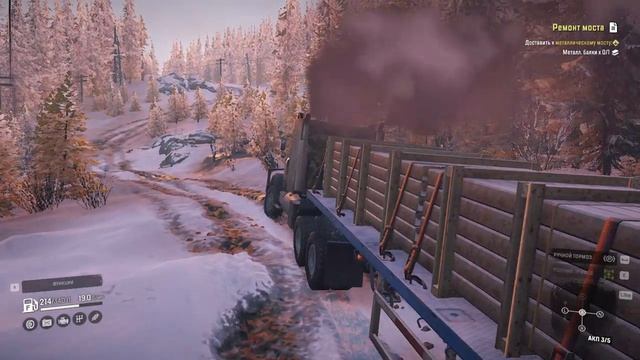 SnowRunner 2021.Ремонт моста. Доставка к металлическому мосту.Alaska. смотреть онлайн