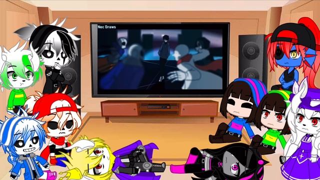 Undertale Reacts To Sans Aus vs Nec [Animation] Final Undertale Animation (Gacha Club) смотреть онлайн