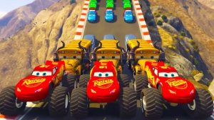 грузовик монстр маккуин горячие колеса дисней тачки мак и друзья игрушки гонки мультфильм для детей