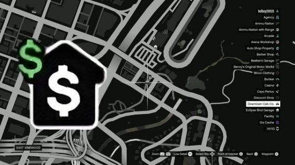 GTA 5 - Downtown Cab Co (Taxi) Location Guide