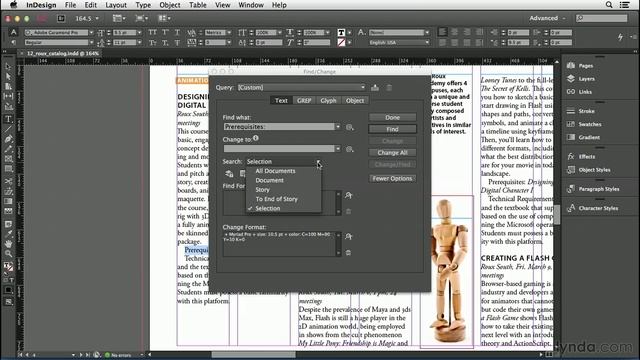 InDesign Tutorial - Using Find/Change for text formatting смотреть онлайн