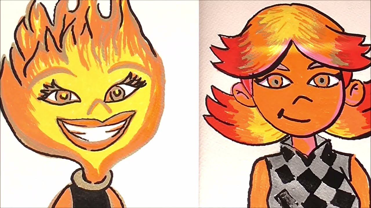I Turned Ember Lumen from Elemental into a HUMAN with Posca Markers смотреть онлайн