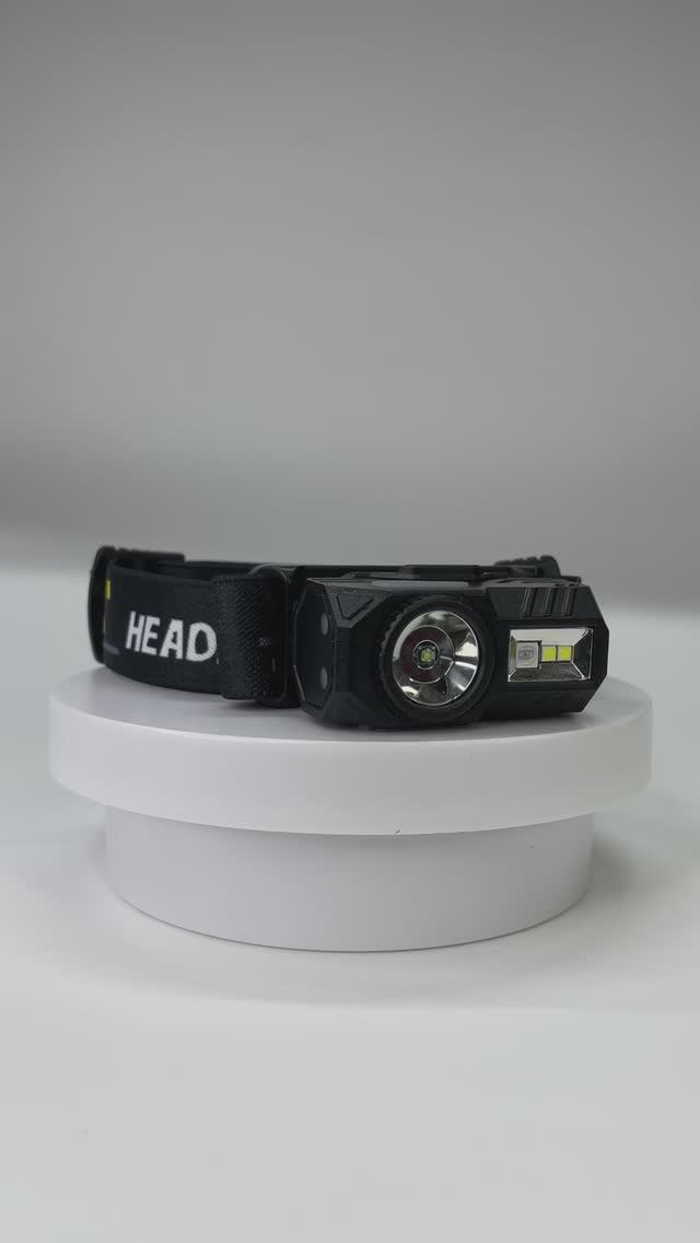 Фонарь налобный PN-131 (светодиод + 4 цвета свечения)