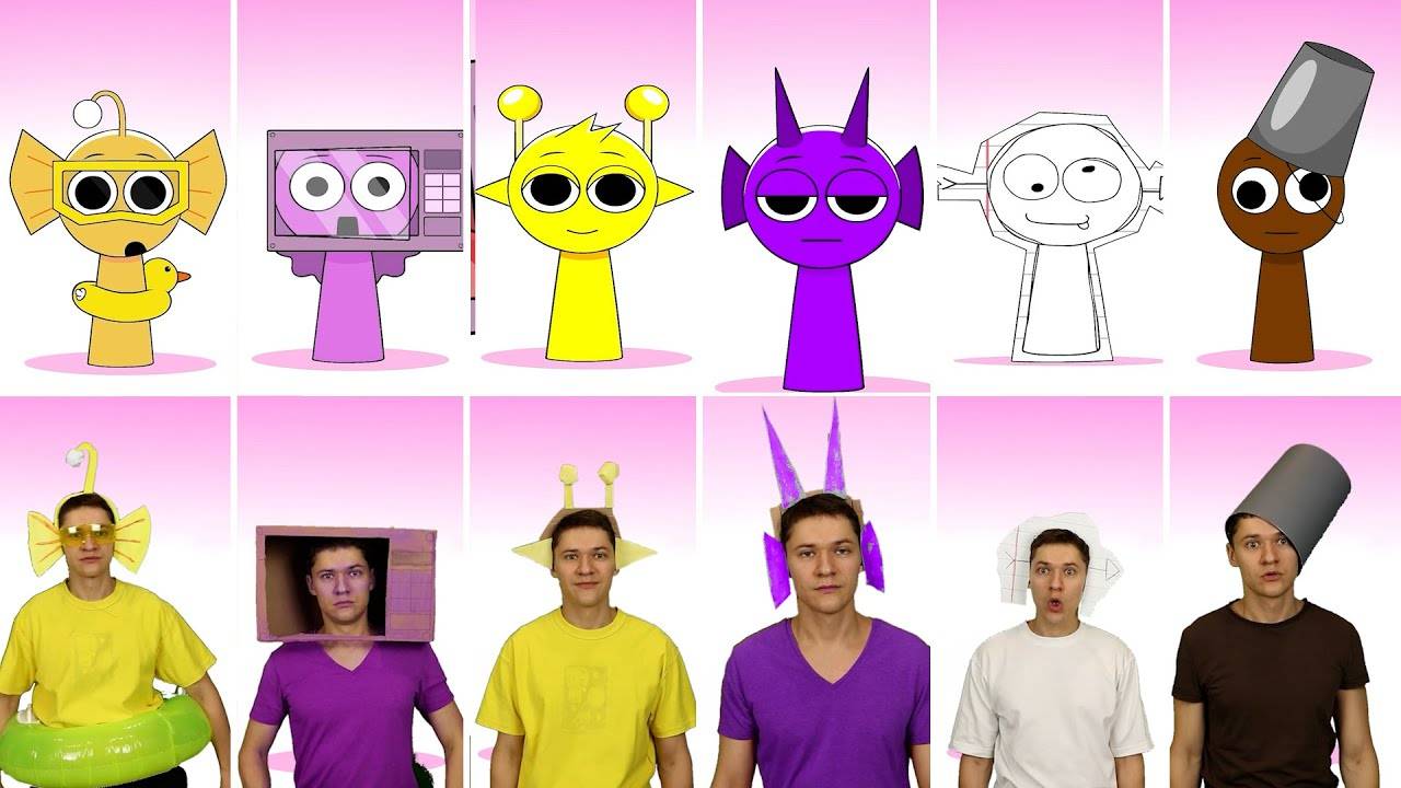 Я повторил за всеми Спрунки в Реальной Жизни! Incredibox Sprunki смотреть онлайн