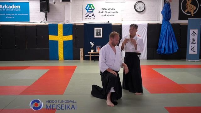 12 Aikido Ai Hanmi Do Barai Uchikaiten Nikyo & Sankyo, Shishiya Sensei Sundsvall 2023