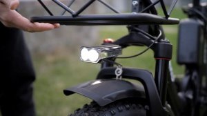 Полноприводный складной электровелосипед с большими колесами и багажником - Minako F11 Dual