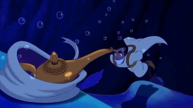 Aladdin Tied Up Gagged And Drowning