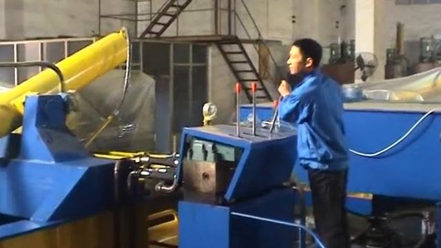 250 Ton Scrap Metal Baler Push Out For Metal Copper Aluminum Steel смотреть онлайн