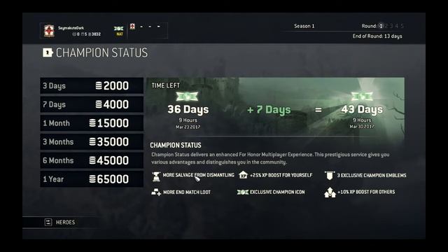 For Honor - ซื้อ Champion Status - ปรับแต่ง Emblem смотреть онлайн