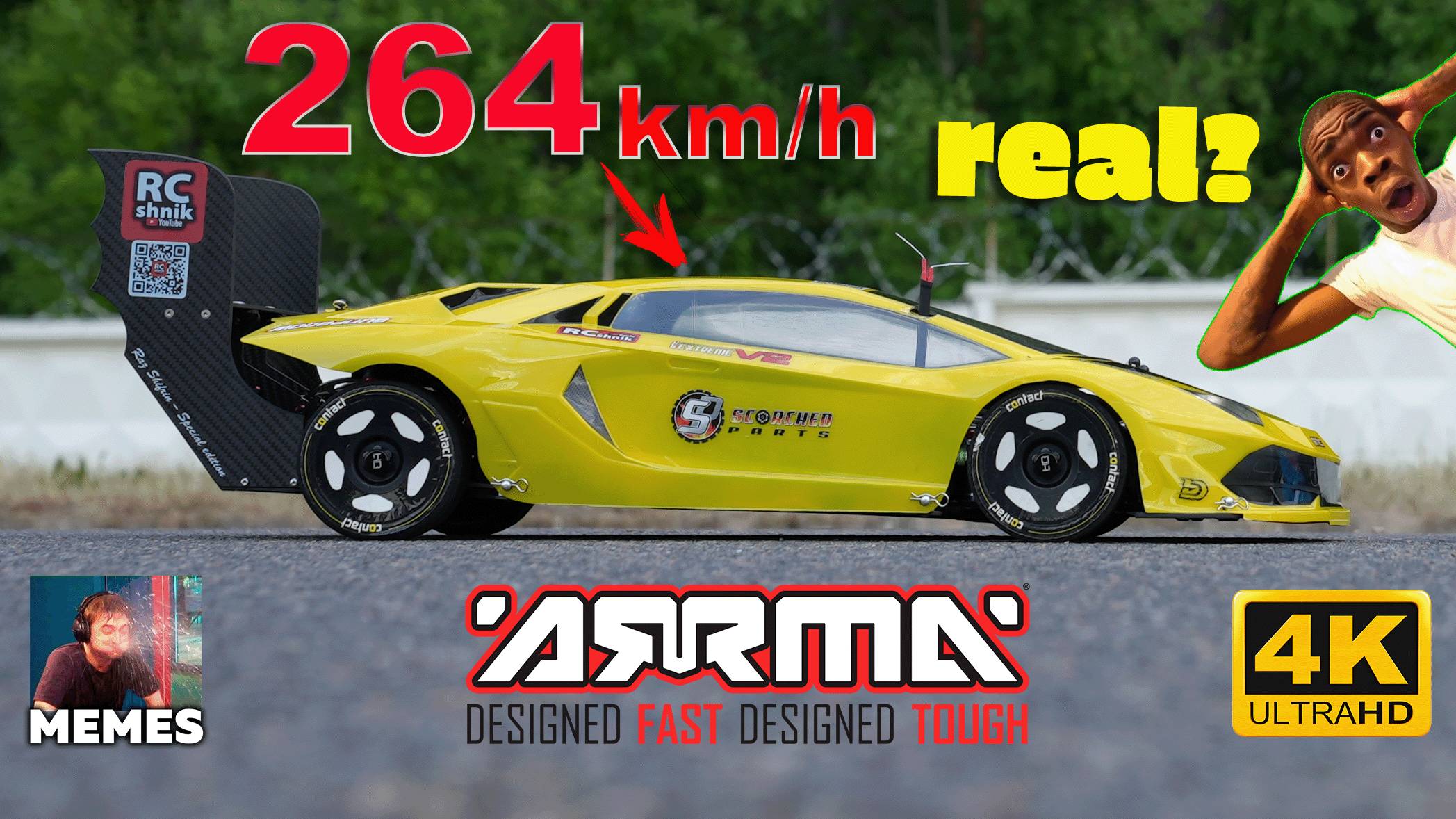 РЕКОРД!!!, СНГ в максимальной скорости на RC машинке.