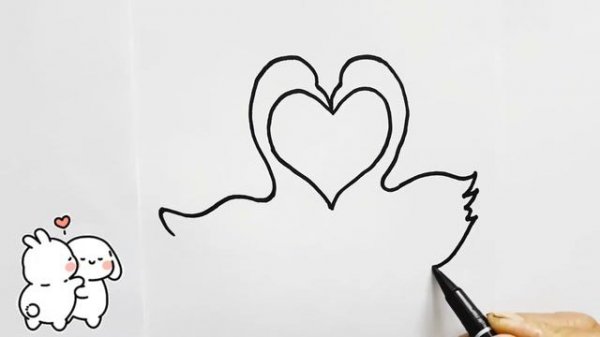 Rasm chizish Yurakchadan qushlar rasmini chizish