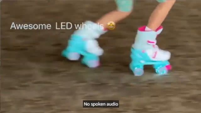 Yvolution Neon Combo Skates   2in1 Quad And Inline Skates For Kids With LED Wheels Adjustable