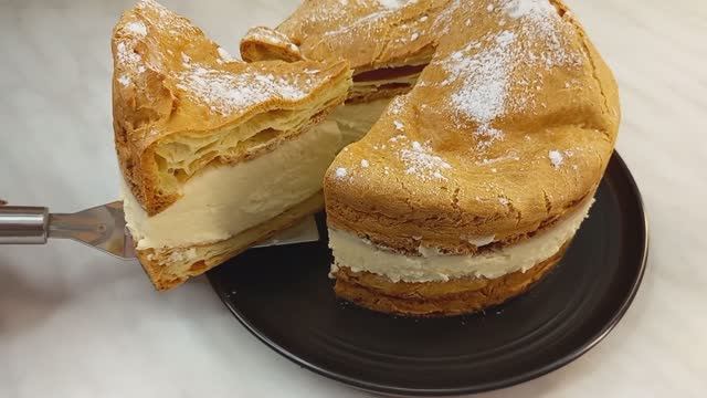 Рецепт заварного торта с кремом_ смотреть онлайн