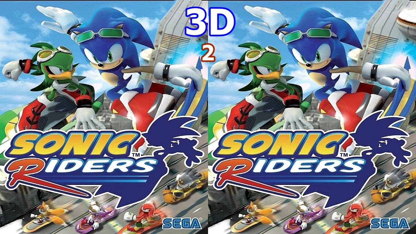 Sonic Riders 3D Video SBS VR Box Google Cardboard 2