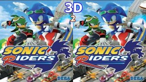 Sonic Riders 3D video SBS VR box google cardboard 2
