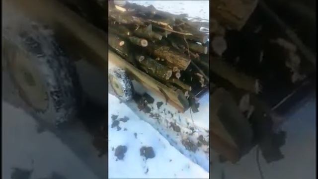 мототрактор по дрова зимой смотреть онлайн