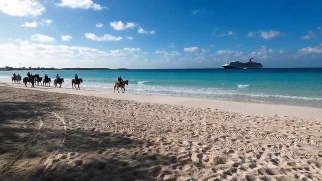 Half Moon Cay Bahamas Carnival Sunrise 2023 - Escape The Crowds, Walk 15min To The End Of The Beach