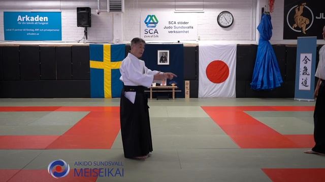 5 Aikido Ai Hanmi Iriminage Ura & Omote, Shishiya Sensei Sundsvall 2023