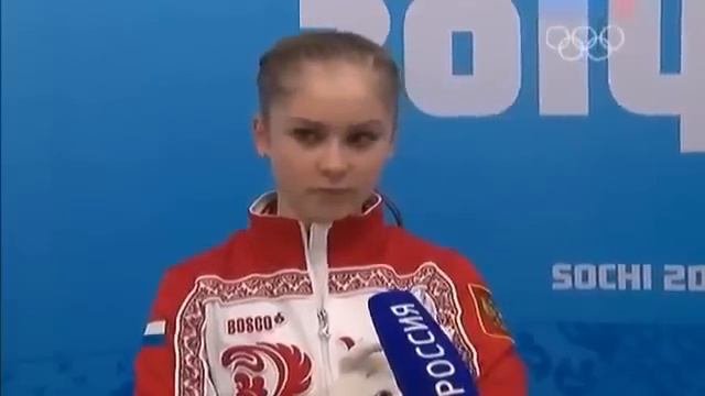 Юлия Липницкая Интервью после короткой программы 19 февраля Фигурное Катание Олимпиада в Сочи 2014 смотреть онлайн