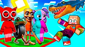 ВЫЖИВАЮ НА ОДНОМ БЛОКЕ СО СПРУНКАМИ и БРЕЙНРОТ ЖИВОТНЫМИ В МАЙНКРАФТ