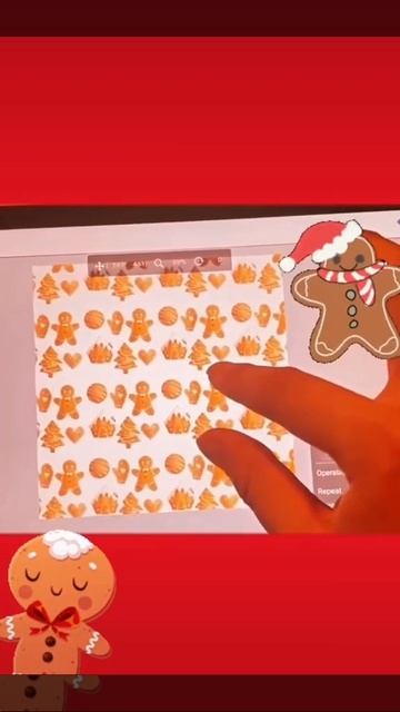 Christmas Gingerbread Cookies Pattern Design For My Zazzle Shop-