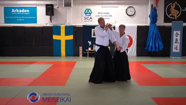 7 Aikido Ai Hanmi Ikkyo Omote & Nikyo, Shishiya Sensei, Sundsvall 2023