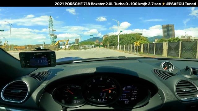 2021 PORSCHE 718 Boxster 2.0L Turbo 0~100 km/h 3.7 sec / Launch Control / #PSAECU Tuned смотреть онлайн