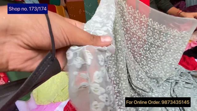 Katran Market Mangolpuri | Lucknowi Chikankari Georgget Fabric {Part 3}| Cotton,Hakoba ,Organza etc смотреть онлайн