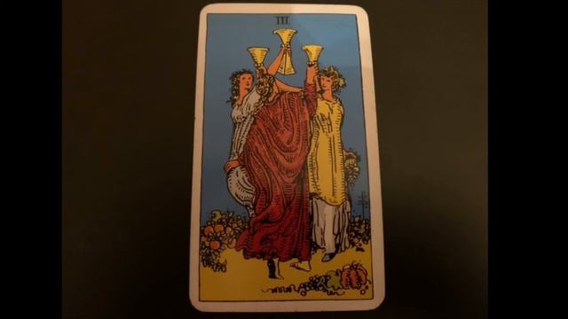 THREE OF CUPS TAROT (Upright Meaning) смотреть онлайн
