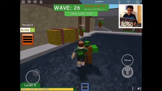 My First Ever Video - Playing Zombie Attack on Roblox - Gaming With Nestor смотреть онлайн