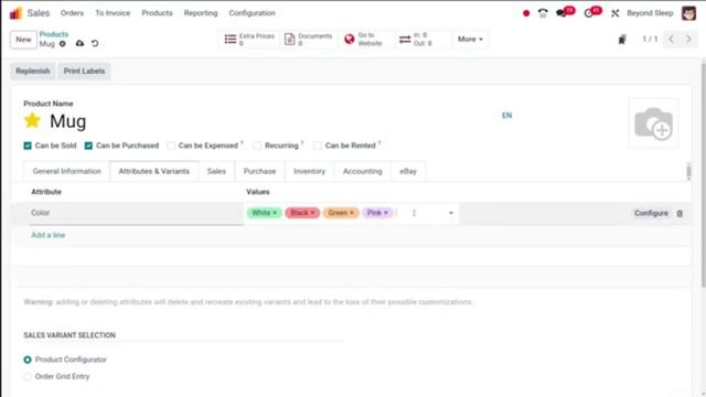 Управление продуктами в Odoo 17 смотреть онлайн