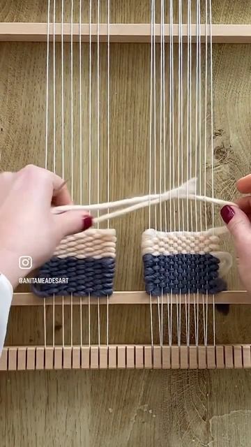 Warp spacing and weft #shorts #weaving #woven #tapestry #woolcraftideas #wallhanging #diycraft #yar смотреть онлайн