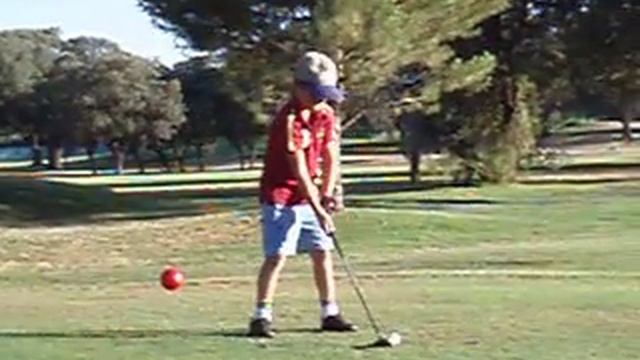 Mini Tiger Woods Great Driver 7 years old смотреть онлайн