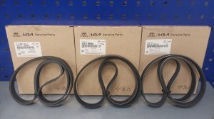 Ремень приводной 252122B020/252122B720/6PK1257 для KIA/Hyundai взаимозаменяемость, контрафакт.