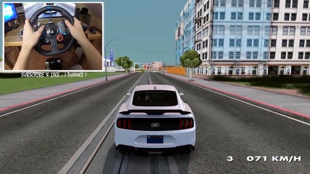 2021 Mach 1 Mustang GTA San Andreas 🚗 LOGITECH G29 ENB GRAPHIC REVIEW смотреть онлайн