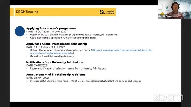 Kupas Tuntas Beasiswa Fully Funded ke Swedia SISGP 2021 смотреть онлайн