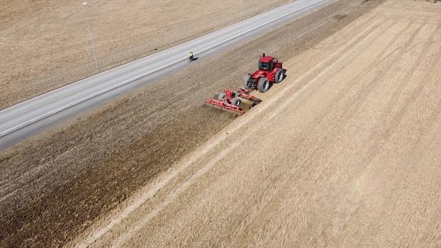 Case IH Steiger disc cultivating in Norway смотреть онлайн