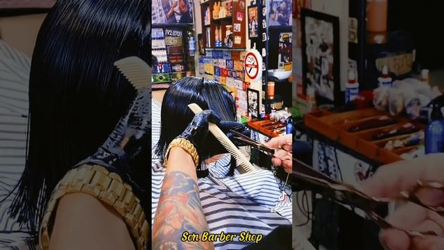 Side Part Rủ cho bạn nữ thành tomboy - Sơn Barber Shop смотреть онлайн