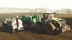 FS25 /Внесение жидкого навоза Claas Xerion 5000 + Samson PG II 28, DEUTZ 7250 + HORSCH Slurry Tender
